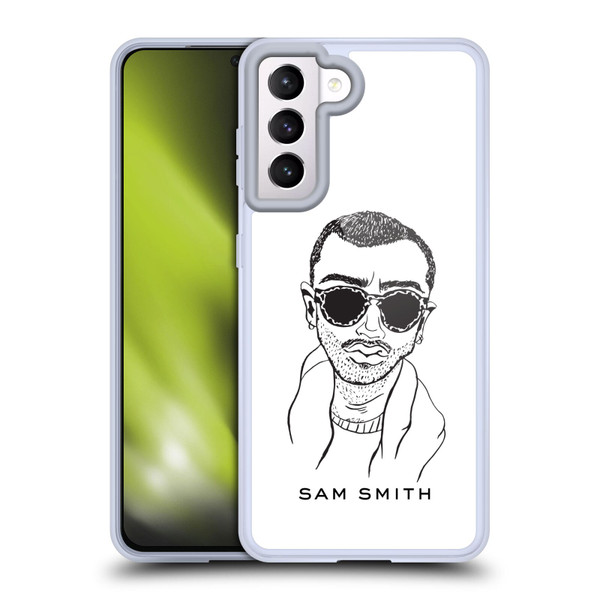Sam Smith Art Illustration Soft Gel Case for Samsung Galaxy S21 5G