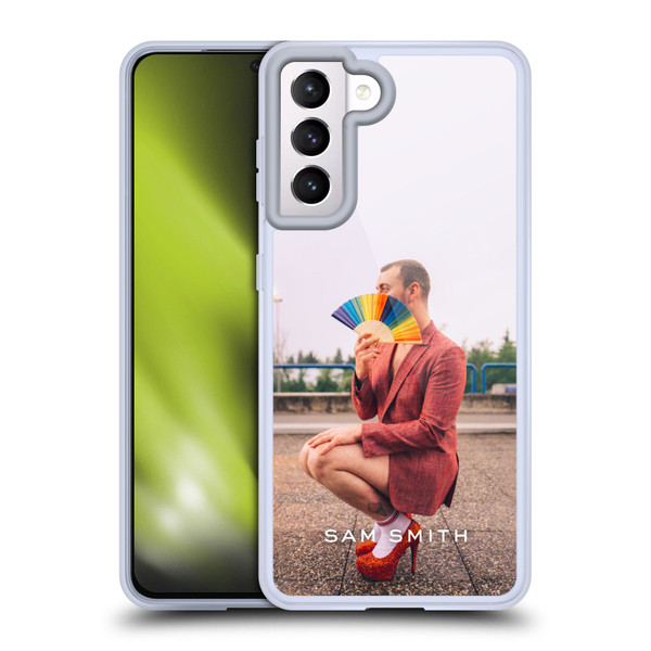 Sam Smith Art Rainbow Fan Soft Gel Case for Samsung Galaxy S21 5G