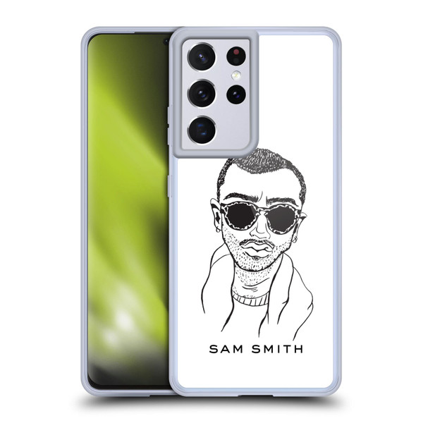 Sam Smith Art Illustration Soft Gel Case for Samsung Galaxy S21 Ultra 5G