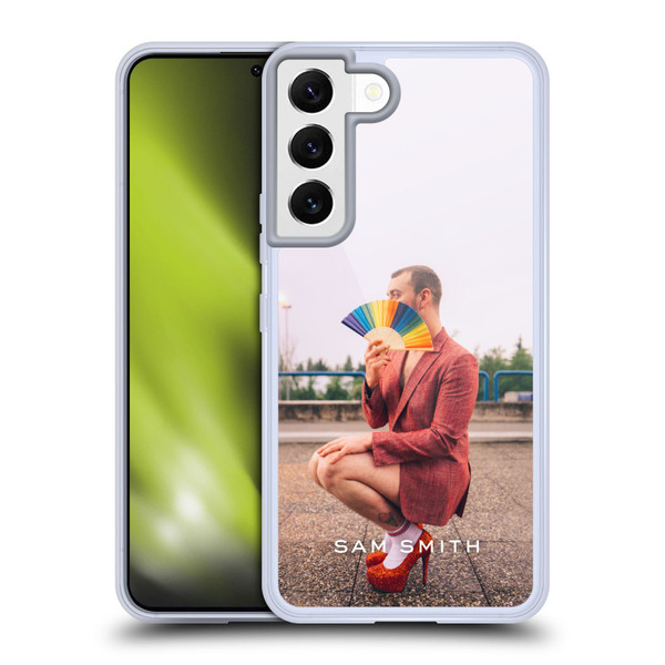 Sam Smith Art Rainbow Fan Soft Gel Case for Samsung Galaxy S22 5G