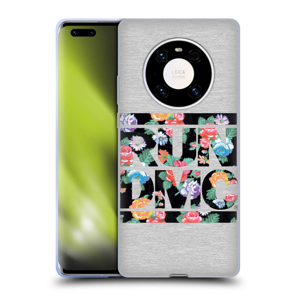 Run-D.M.C. Key Art Floral Soft Gel Case for Huawei Mate 40 Pro 5G