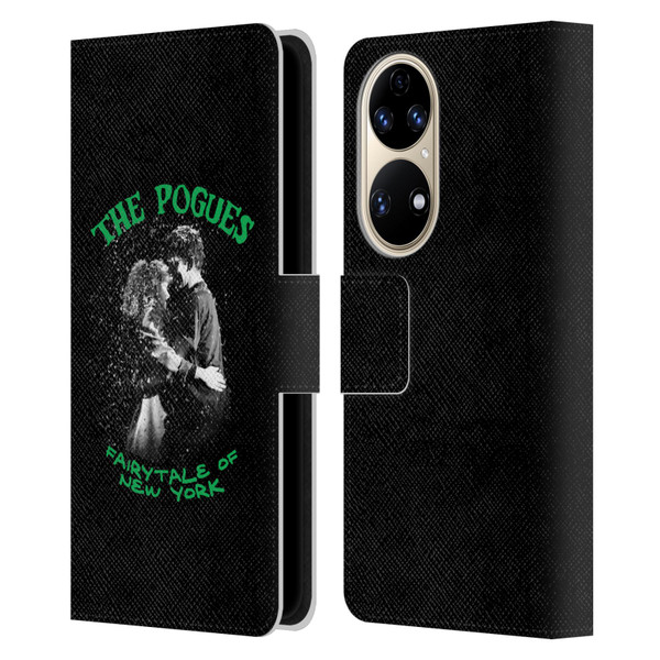 The Pogues Graphics Fairytale Of The New York Leather Book Wallet Case Cover For Huawei P50