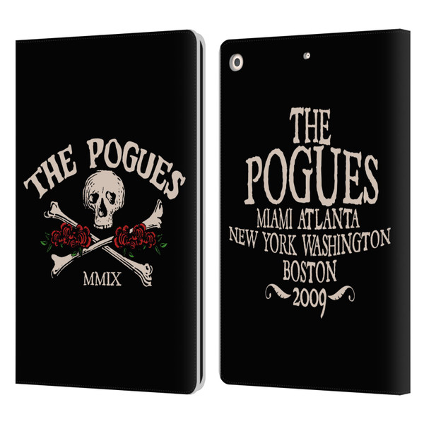 The Pogues Graphics Skull Leather Book Wallet Case Cover For Apple iPad 10.2 2019/2020/2021