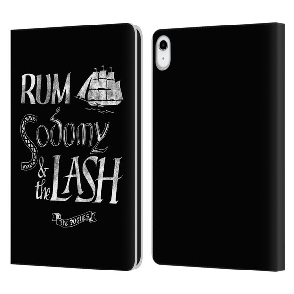 The Pogues Graphics Rum Sodony & The Lash Leather Book Wallet Case Cover For Apple iPad 10.9 (2022)