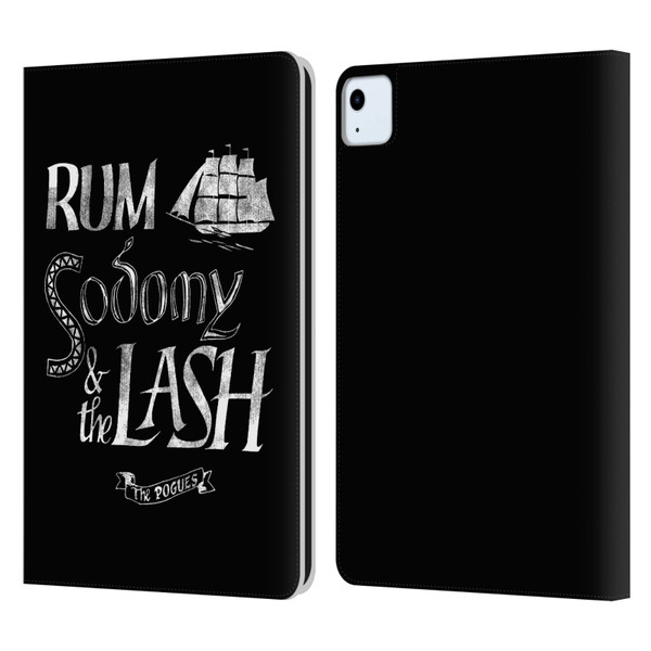 The Pogues Graphics Rum Sodony & The Lash Leather Book Wallet Case Cover For Apple iPad Air 2020 / 2022