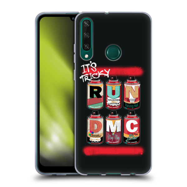 Run-D.M.C. Key Art Spray Cans Soft Gel Case for Huawei Y6p