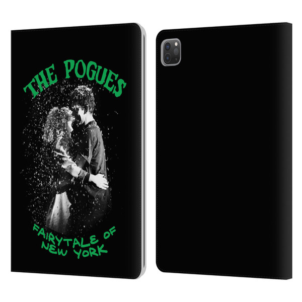 The Pogues Graphics Fairytale Of The New York Leather Book Wallet Case Cover For Apple iPad Pro 11 2020 / 2021 / 2022