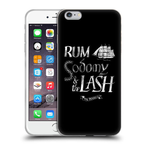 The Pogues Graphics Rum Sodony & The Lash Soft Gel Case for Apple iPhone 6 Plus / iPhone 6s Plus