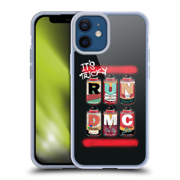 Run-D.M.C. Key Art Spray Cans Soft Gel Case for Apple iPhone 12 Mini