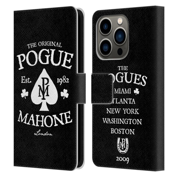 The Pogues Graphics Mahone Leather Book Wallet Case Cover For Apple iPhone 14 Pro