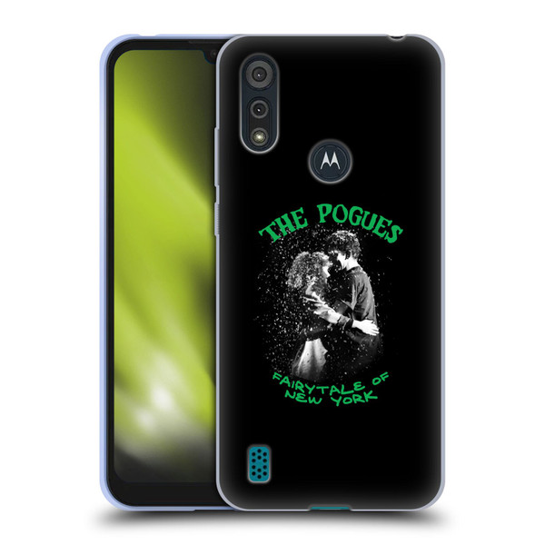 The Pogues Graphics Fairytale Of The New York Soft Gel Case for Motorola Moto E6s (2020)