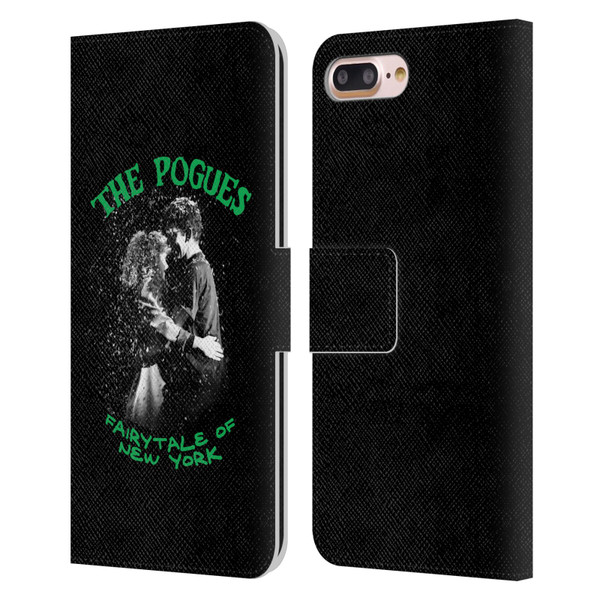 The Pogues Graphics Fairytale Of The New York Leather Book Wallet Case Cover For Apple iPhone 7 Plus / iPhone 8 Plus