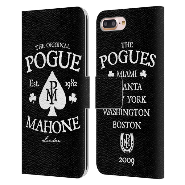 The Pogues Graphics Mahone Leather Book Wallet Case Cover For Apple iPhone 7 Plus / iPhone 8 Plus