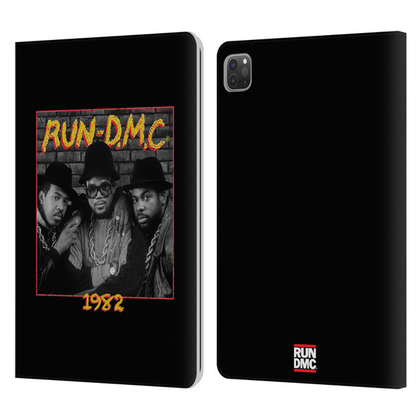 Run-D.M.C. Key Art Photo 1982 Leather Book Wallet Case Cover For Apple iPad Pro 11 2020 / 2021 / 2022