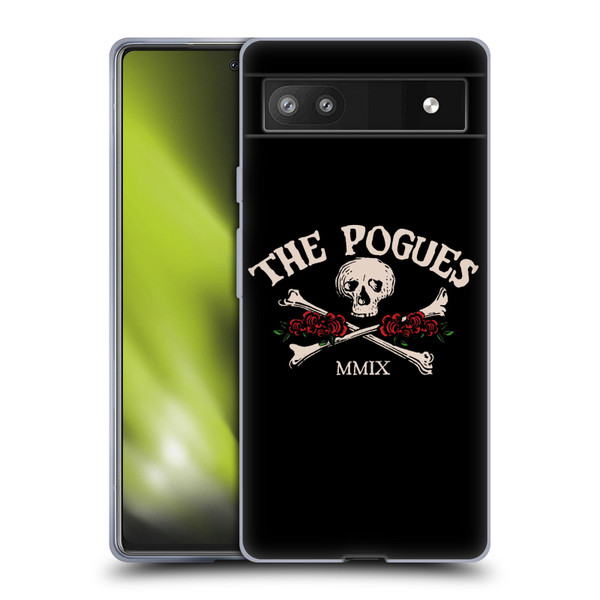 The Pogues Graphics Skull Soft Gel Case for Google Pixel 6a
