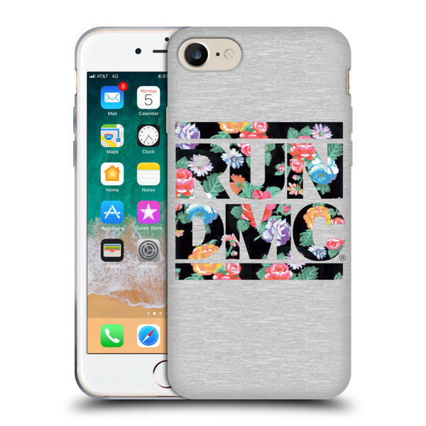 Run-D.M.C. Key Art Floral Soft Gel Case for Apple iPhone 7 / 8 / SE 2020 & 2022