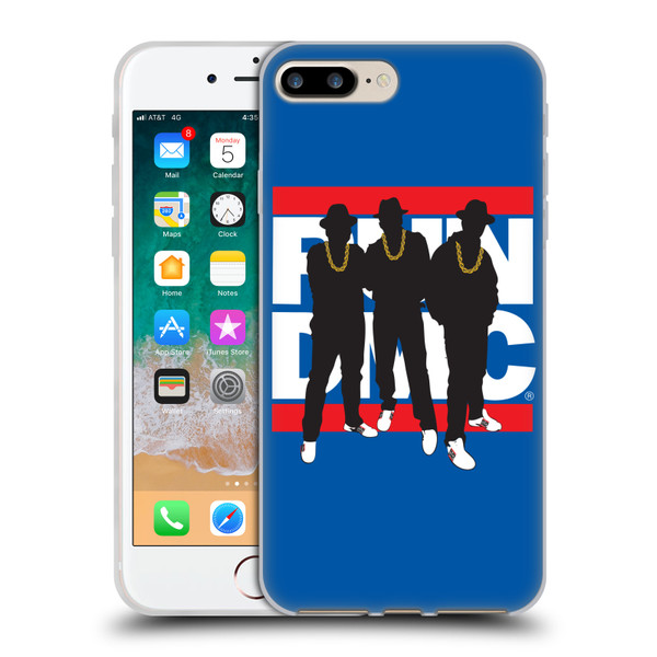 Run-D.M.C. Key Art Silhouette Soft Gel Case for Apple iPhone 7 Plus / iPhone 8 Plus