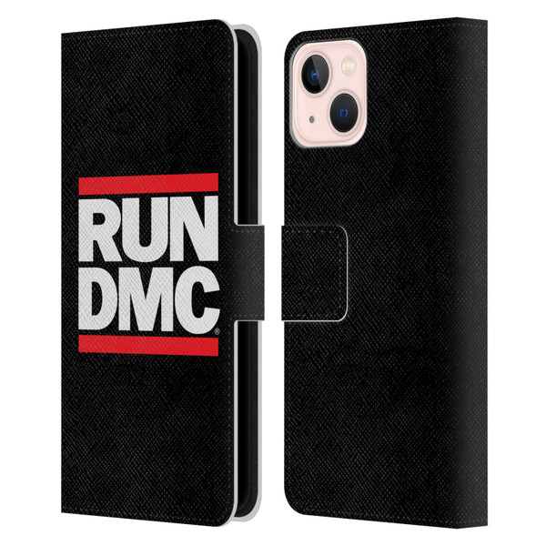 Run-D.M.C. Key Art Logo Leather Book Wallet Case Cover For Apple iPhone 13