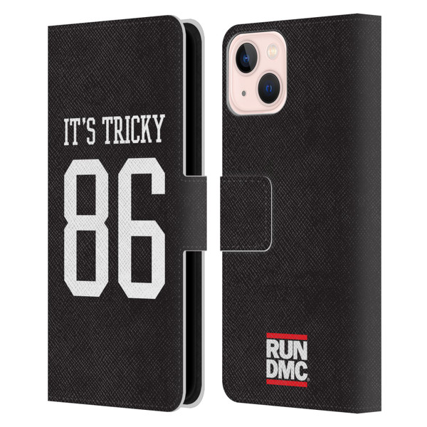 Run-D.M.C. Key Art It's Tricky Leather Book Wallet Case Cover For Apple iPhone 13