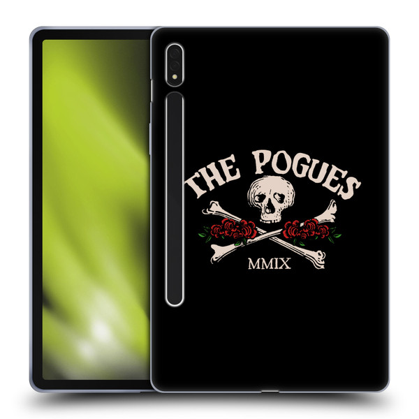 The Pogues Graphics Skull Soft Gel Case for Samsung Galaxy Tab S8