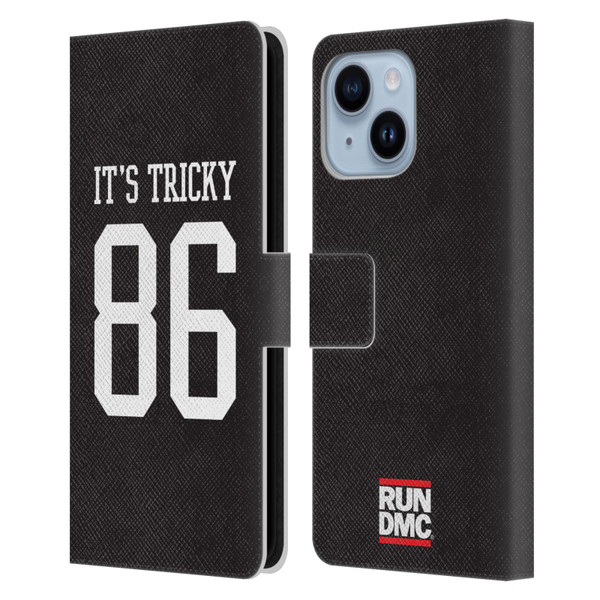 Run-D.M.C. Key Art It's Tricky Leather Book Wallet Case Cover For Apple iPhone 14 Plus