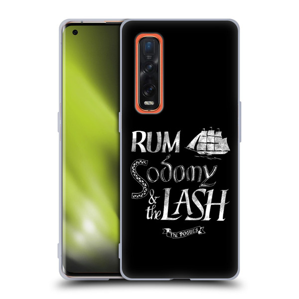 The Pogues Graphics Rum Sodony & The Lash Soft Gel Case for OPPO Find X2 Pro 5G