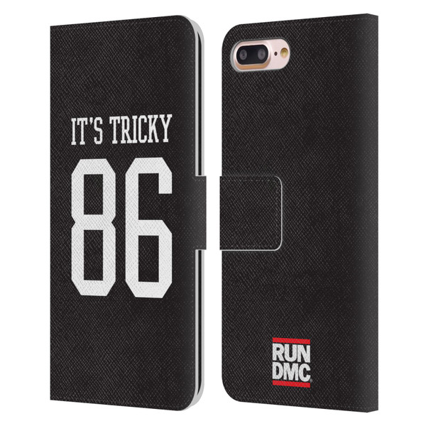 Run-D.M.C. Key Art It's Tricky Leather Book Wallet Case Cover For Apple iPhone 7 Plus / iPhone 8 Plus