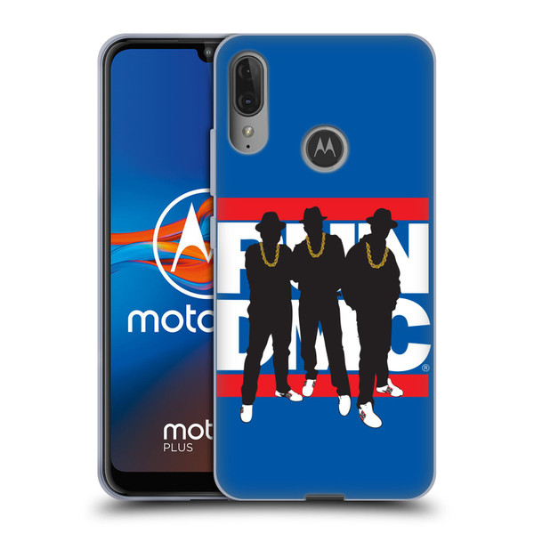Run-D.M.C. Key Art Silhouette Soft Gel Case for Motorola Moto E6 Plus