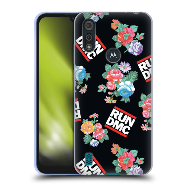 Run-D.M.C. Key Art Pattern Soft Gel Case for Motorola Moto E6s (2020)