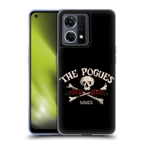 The Pogues Graphics Skull Soft Gel Case for OPPO Reno8 4G