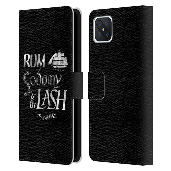 The Pogues Graphics Rum Sodony & The Lash Leather Book Wallet Case Cover For OPPO Reno4 Z 5G