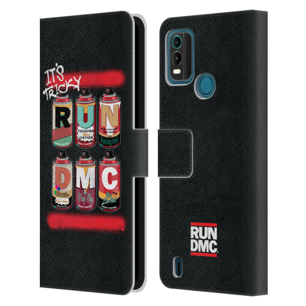 Run-D.M.C. Key Art Spray Cans Leather Book Wallet Case Cover For Nokia G11 Plus