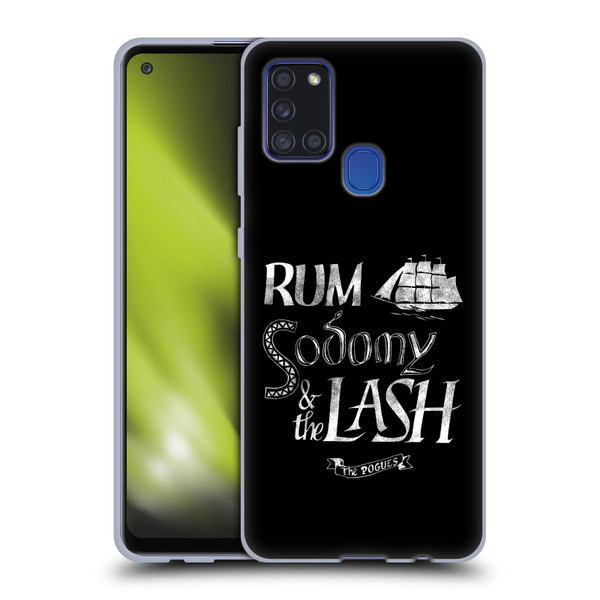 The Pogues Graphics Rum Sodony & The Lash Soft Gel Case for Samsung Galaxy A21s (2020)