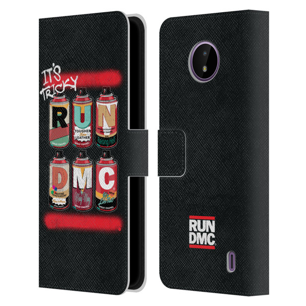 Run-D.M.C. Key Art Spray Cans Leather Book Wallet Case Cover For Nokia C10 / C20