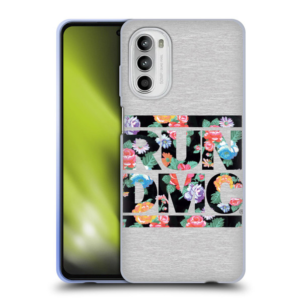 Run-D.M.C. Key Art Floral Soft Gel Case for Motorola Moto G52