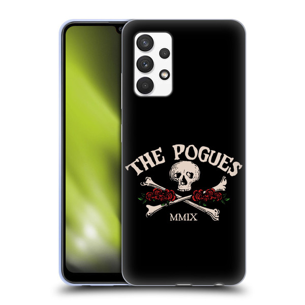 The Pogues Graphics Skull Soft Gel Case for Samsung Galaxy A32 (2021)