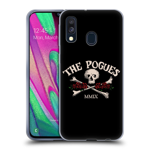The Pogues Graphics Skull Soft Gel Case for Samsung Galaxy A40 (2019)