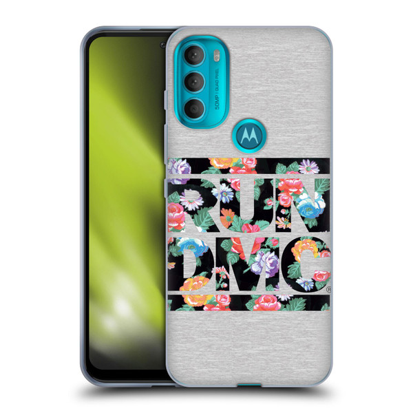 Run-D.M.C. Key Art Floral Soft Gel Case for Motorola Moto G71 5G