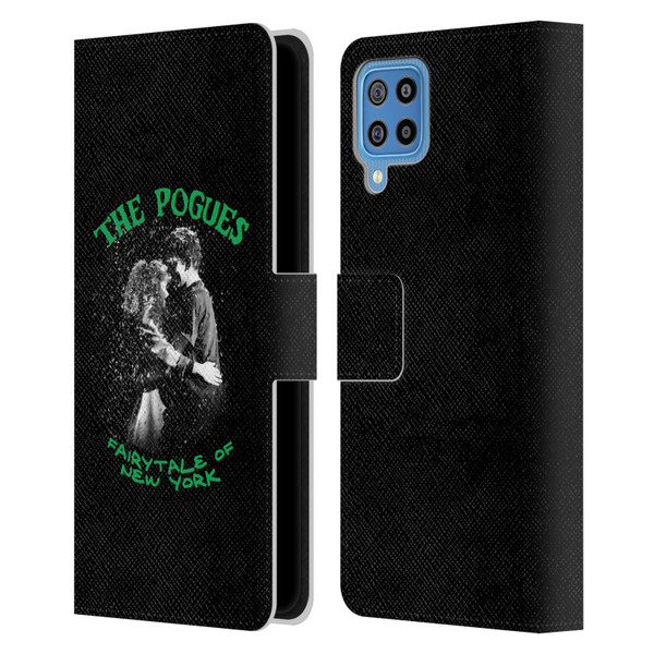 The Pogues Graphics Fairytale Of The New York Leather Book Wallet Case Cover For Samsung Galaxy F22 (2021)