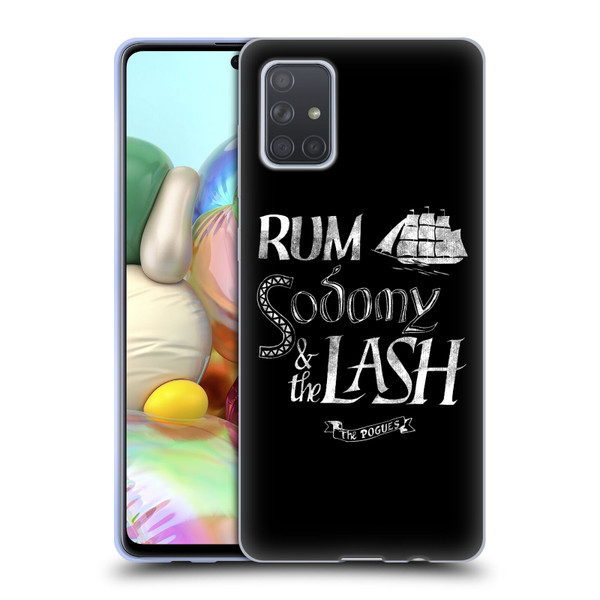 The Pogues Graphics Rum Sodony & The Lash Soft Gel Case for Samsung Galaxy A71 (2019)
