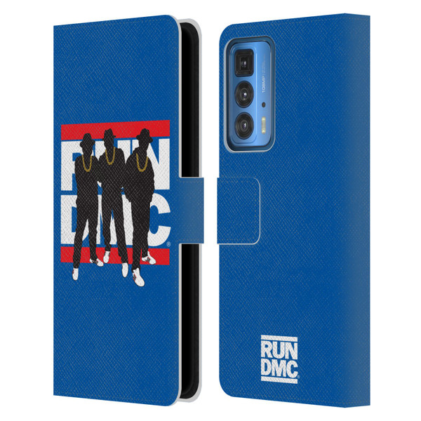 Run-D.M.C. Key Art Silhouette Leather Book Wallet Case Cover For Motorola Edge 20 Pro