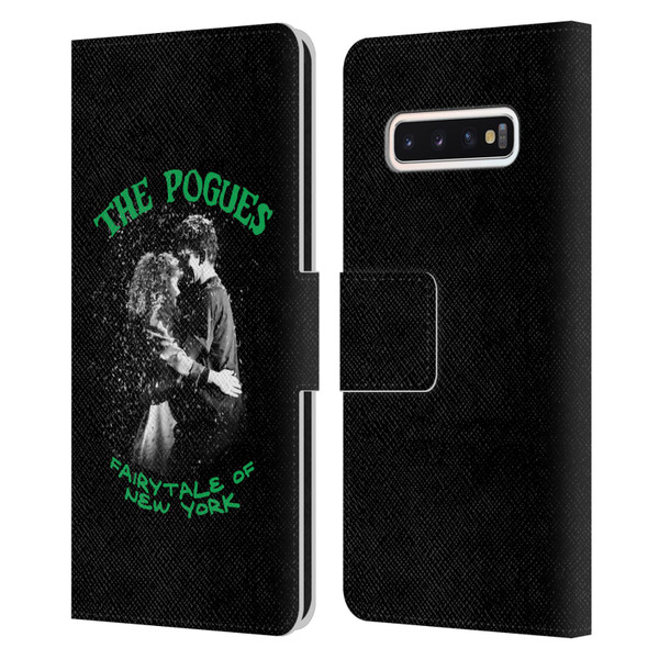 The Pogues Graphics Fairytale Of The New York Leather Book Wallet Case Cover For Samsung Galaxy S10