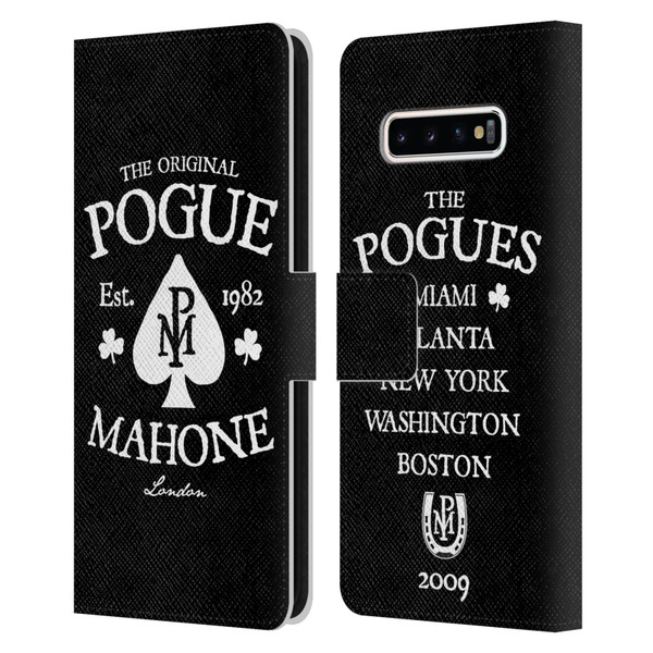 The Pogues Graphics Mahone Leather Book Wallet Case Cover For Samsung Galaxy S10+ / S10 Plus