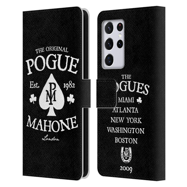 The Pogues Graphics Mahone Leather Book Wallet Case Cover For Samsung Galaxy S21 Ultra 5G