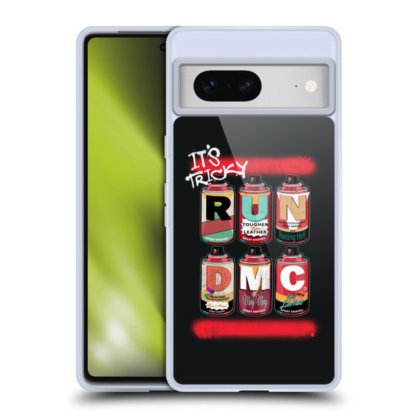 Run-D.M.C. Key Art Spray Cans Soft Gel Case for Google Pixel 7