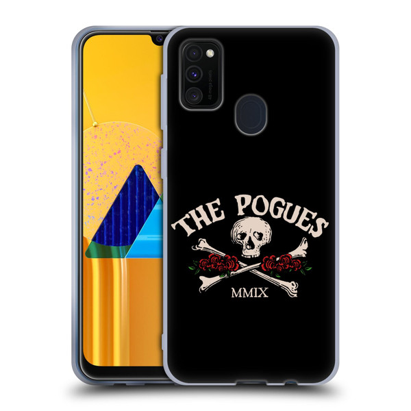 The Pogues Graphics Skull Soft Gel Case for Samsung Galaxy M30s (2019)/M21 (2020)