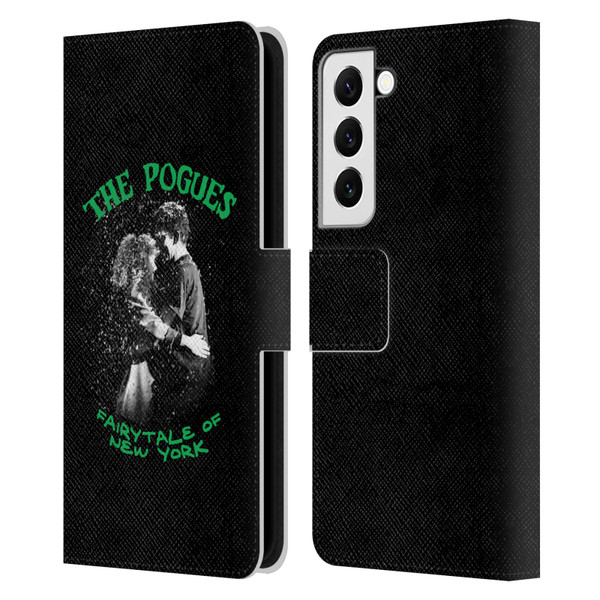 The Pogues Graphics Fairytale Of The New York Leather Book Wallet Case Cover For Samsung Galaxy S22 5G