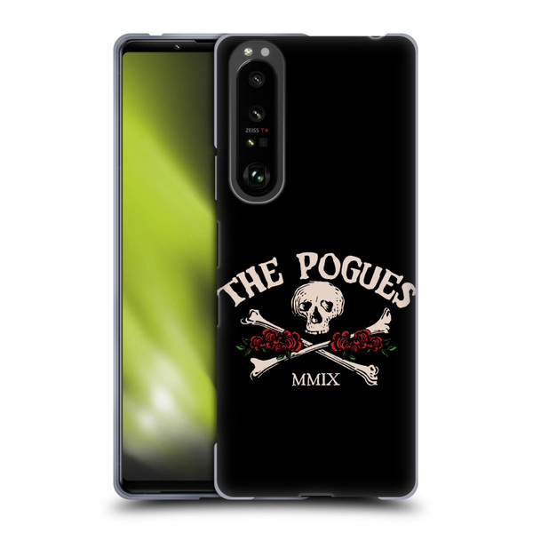 The Pogues Graphics Skull Soft Gel Case for Sony Xperia 1 III