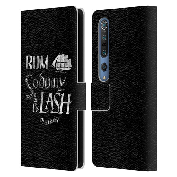 The Pogues Graphics Rum Sodony & The Lash Leather Book Wallet Case Cover For Xiaomi Mi 10 5G / Mi 10 Pro 5G