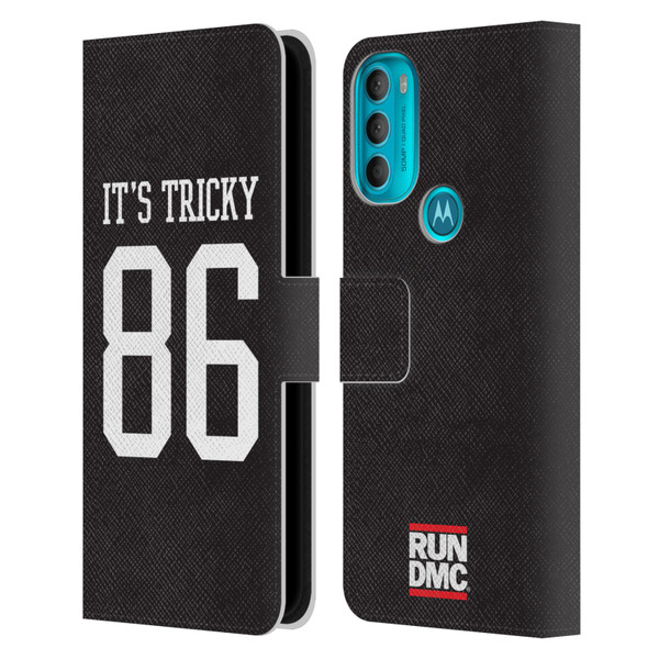 Run-D.M.C. Key Art It's Tricky Leather Book Wallet Case Cover For Motorola Moto G71 5G